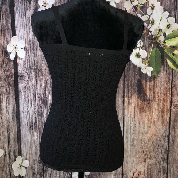 *SOLD* (Banana Republic) Black Knitted Tank - Picture 2 of 3